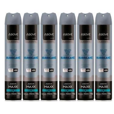 Imagem de Kit Desodorante Above Maxx Aerosol Hurricane 250ml C/6
