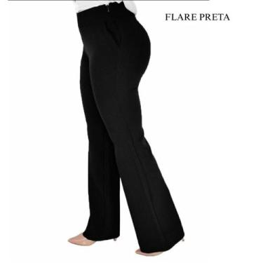 Imagem de Calça Social Feminina Flare - MULHER BRASIL, 48, Preto