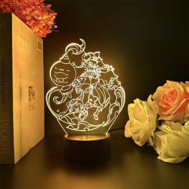 Imagem de Luz noturna LED 3D Plants vs Zombies Doris Color Changing - Yiweisai