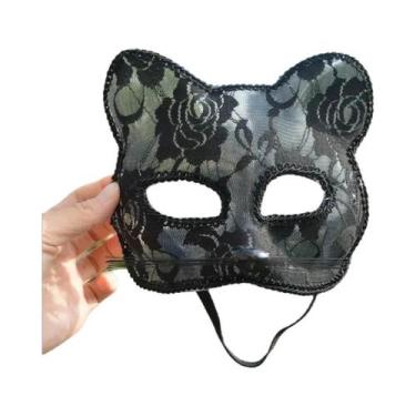 Imagem de Máscara Sexy De Gato Para Mulheres, Renda, Cosplay, Festa, Fantasia De