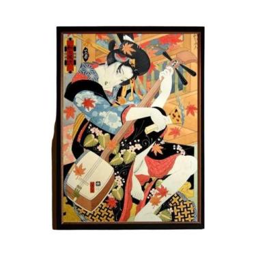 Imagem de Kuniyoshi Utagawa Courtesan Print HD Canvas Painting Para Decoração De
