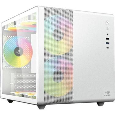 Imagem de Gabinete Gamer C3tech Aquarius Mt-g710 Sem Fans Branco [f002]