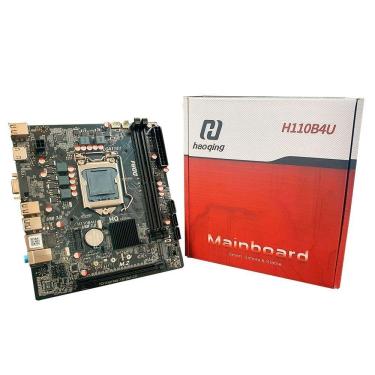 Imagem de Placa Mãe Haoqing, Socket Lga1151, Ddr4, Chipset Intel H110, Slot M.2, Nvme, Hdmi, Lan Gigabit - H110b4u