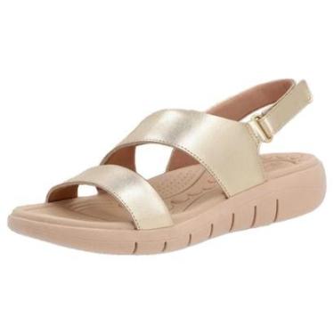 Imagem de Sandália Feminina Couro Soft Fácil Calce Conforto Usaflex-Feminino