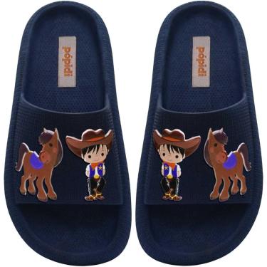 Imagem de Chinelo Slide Menino 25Ao40 Nuvem Infantil Cowboy 12.117-Masculino