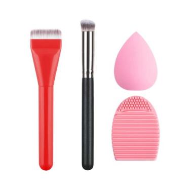 Imagem de Pincel De Base Ultrafino E Plano, Espátula Para Paleta De Maquiagem, E