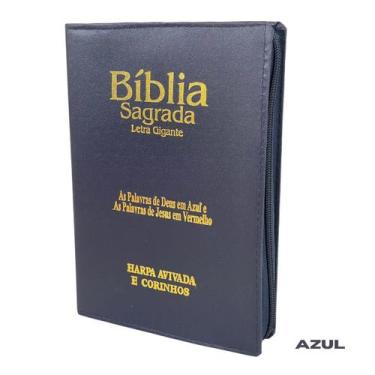 Imagem de Bíblia Sagrada Gigante ARC Almeida Corrigida Harpa Cristã Palavras de 