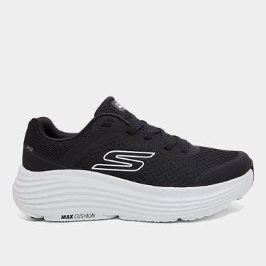 Imagem de Tênis Skechers Max Cushioning Endeavour Masculino, Preto, Branco, 42
