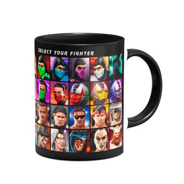 Imagem de Caneca Gamer B-black - Mortal Kombat Fighter select