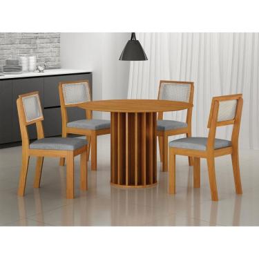Imagem de Sala de jantar MDF redonda 4 lugares Florença - Arbo Design