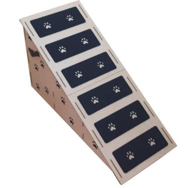 Imagem de Rampa Pet em MDF 45cm para Sofá e Cama  Personalizada, Segura e Resist