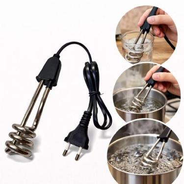 Imagem de Ebulidor eletrico 500w rabo quente aquecedor agua mergulhao ferve rapi