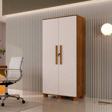 Imagem de Armário Organizador Multiuso Dacar Canela/off White - Vrk Comercio On-line