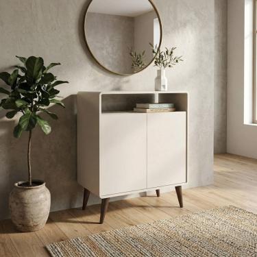 Imagem de Balcão Multiuso 700x925x400 Mm 2 Portas Curve Off White
