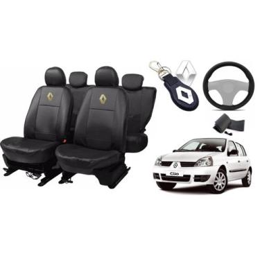 Imagem de Jogo de Capas de Couro Impermeável para Renault Clio 2008 a 2009 com C