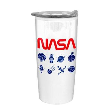Imagem de Copo termico Icons aco inox plastico 535ml 18,3cm -Nasa - Sem Marca, 3