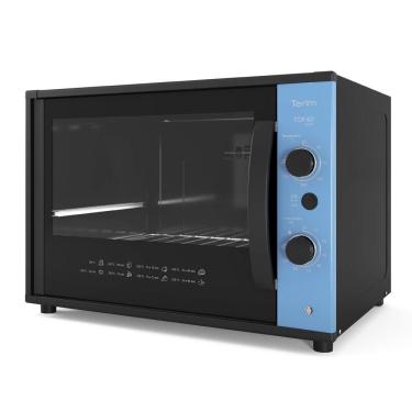 Imagem de Forno Elétrico de Bancada Terim Top 60 Collor 60L 1750W com Grill Timer e Luz Interna Azul 220V