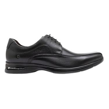 Imagem de Sapato Social de Couro Masculino Democrata Air Spot 448026-003 Preto, 