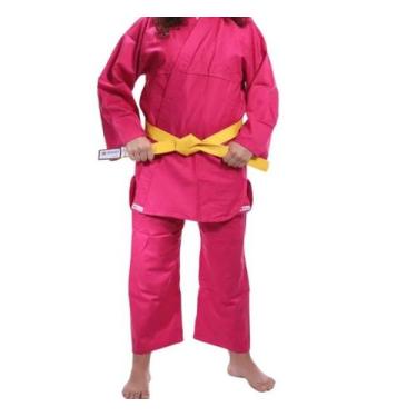 Imagem de Kimono Torah Judo ou JiuJitsu Combate Adulto, Rosa, A0