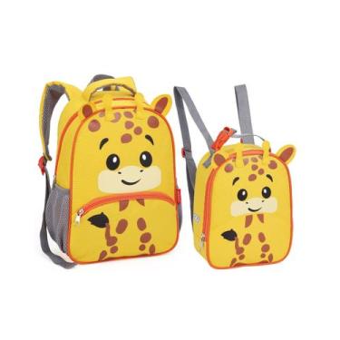 Imagem de Conjunto Mochila + Lancheira Infantil Zoop Seanite Escolar Joaninha Va