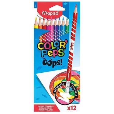Imagem de Lápis de cor Color'Peps Oops apagável 12 cores Maped