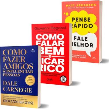 Imagem de Kit Como Fazer Amigos e Influenciar Pessoas + Pense Rápido Fale Melhor