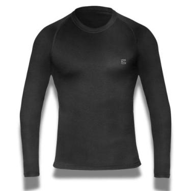 Imagem de T-shirt blusa masculina termica thermoskin segunda pele manga longa fr