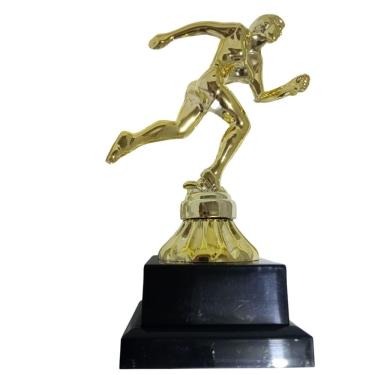 Imagem de Troféu de Atletismo Feminino Vitória Vencedor 600023 em Polímero Metalizado Dourado