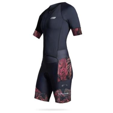 Imagem de Macaquinho Matrix Feminina Ciclismo Bike - Sol Sports, G, Grafite, Sal