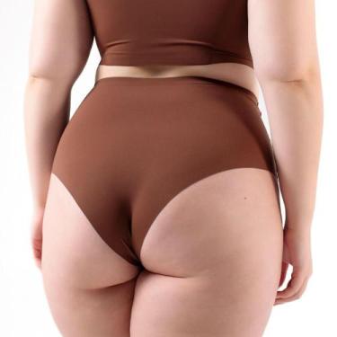 Imagem de Calcinha Cós Alto Segunda Pele Sem Costura Skin UP - Fita UP, M (40-42