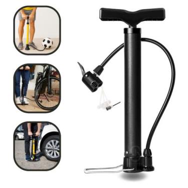 Imagem de Bomba De Ar Encher Pneu Bicicleta Bola Moto Piscina Balão Forte Compac