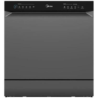 Imagem de Lava Louça Midea MDWTF08S 8 Serviços 5 Programas Lavagem Painel Full T