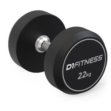 Imagem de Dumbbell Rubber Elite 22kg - D1Fitness