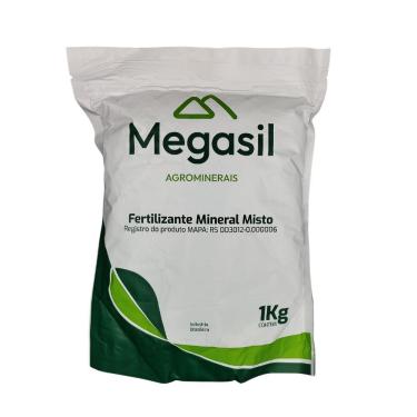 Imagem de Fertilizante Mineral Misto para Nutrição de Plantas Frutíferas Hortaliças e Viveiro de Mudas 1kg Megasil