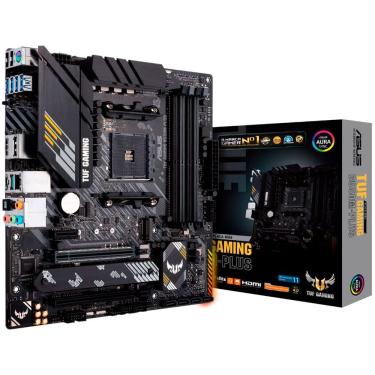 Imagem de Placa-mãe Asus TUF Gaming B550M-Plus AMD AM4 DDR4 Micro-ATX 128GB Dual Channel 2x M.2