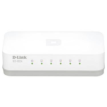 Imagem de Switch D-Link DES-1005A 5 Portas 10-100MBPS com Detecção Automática de Velocidade e Plug And Play