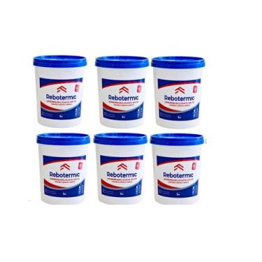 Imagem de Kit 6 Rebotermic Impermeabilizante 800g Blinda Reboco - VBrasil