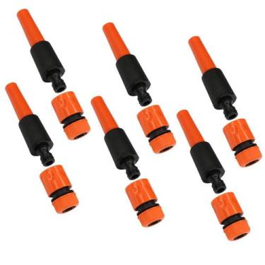 Imagem de KIT6 Esguicho Ajustável Engate Mangueira Jardim Force Line - Acrel