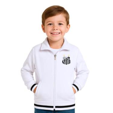 Imagem de Jaqueta Infantil Santos Oficial - Revedor, Branco, Tam 8