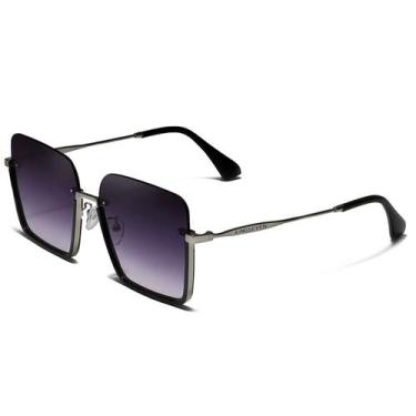 Imagem de Óculos de Sol Feminino Genuine Lente Gradiente Proteção uv400 Moda Cas