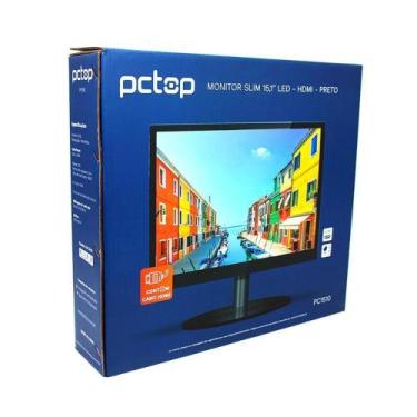 Imagem de Monitor PCTOP 15.1" LED 1024x768 VGA HDMI Preto PC1510 VESA 80x80mm