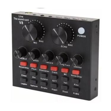 Imagem de Mesa De Som Smart Conjunto Interface V8 Podcast E Lives com efeitos - 