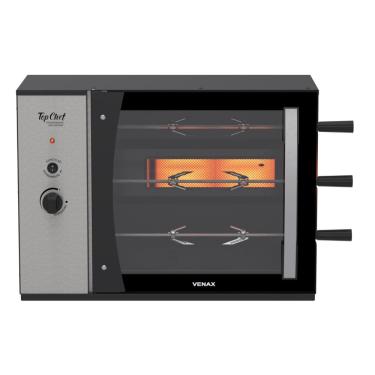 Imagem de Churrasqueira a Gas Venax Top Chef Gourmet 3 Preto 220V