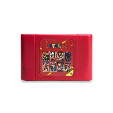 Imagem de Cartucho de Jogo 340 em 1 Super64 para N64 com Cartão de 16G para Cons