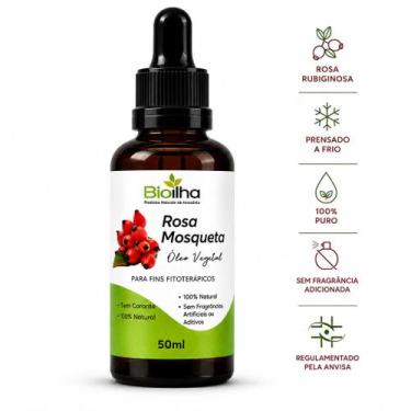 Imagem de Óleo Vegetal De Rosa Mosqueta Rubiginosa 100% Puro 50ml - Bioilha