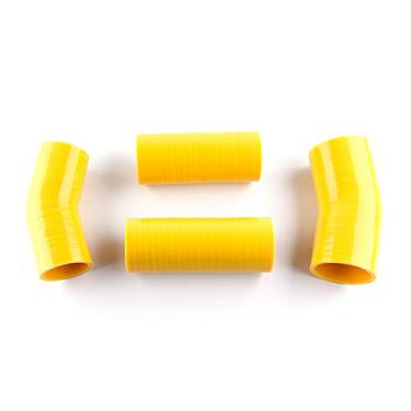 Imagem de LUXERAD 3 camadas 4,5 mm Performance Turbo Intercooler Silicone Boost Mangueiras para Peugeot 207 HDI 1.6 110 (Amarelo)