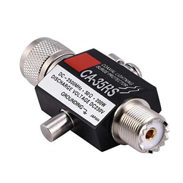 Imagem de Protetor de surto coaxial CA-35RS, conector UHF de macho para fêmea, protetor contra surtos de raios
