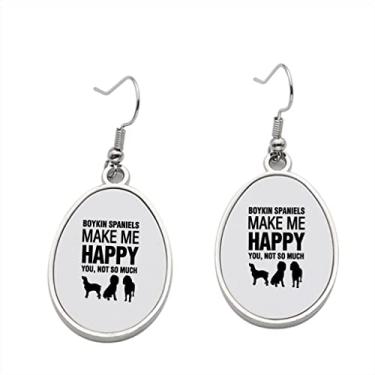 Imagem de Brinco Boykin Spaniels Make Me Happy - Brincos com pingente para meninas - Presente de festa de aniversário dos namorados