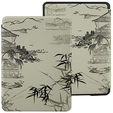 Imagem de CCOO Nova capa para Kindle Paperwhite de 6,8 polegadas 11ª geração 2021 capa protetora inteligente com alça de mão, despertar/dormir automática