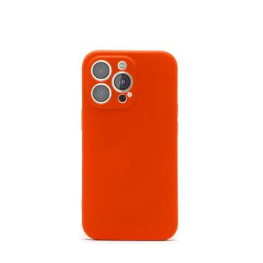 Imagem de Customic Capinha Case Capa para Celular iPhone 13 Pro (6.1”), Soft Touch Anti Impacto Proteção Militar 1.2 metros contra quedas, Laranja